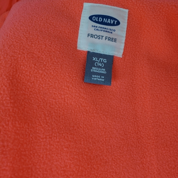 Old Navy Fuschia Flame Warm Winter Puffy Vest - Picture 8 of 11